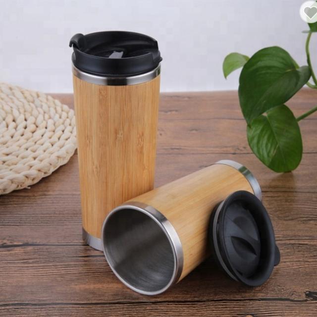 Bamboo Stainless Steel Coffee Tumbler